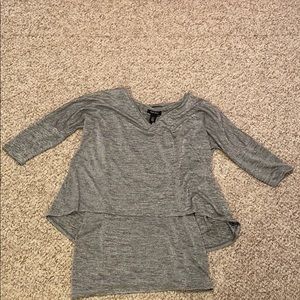 Womens Silky Grey Whitehouse Blackmarket Blouse